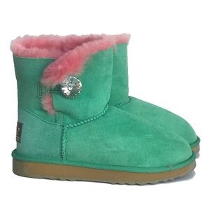 Green and Pink Australian Uggs